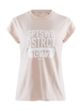 District clean tee W - Rosa