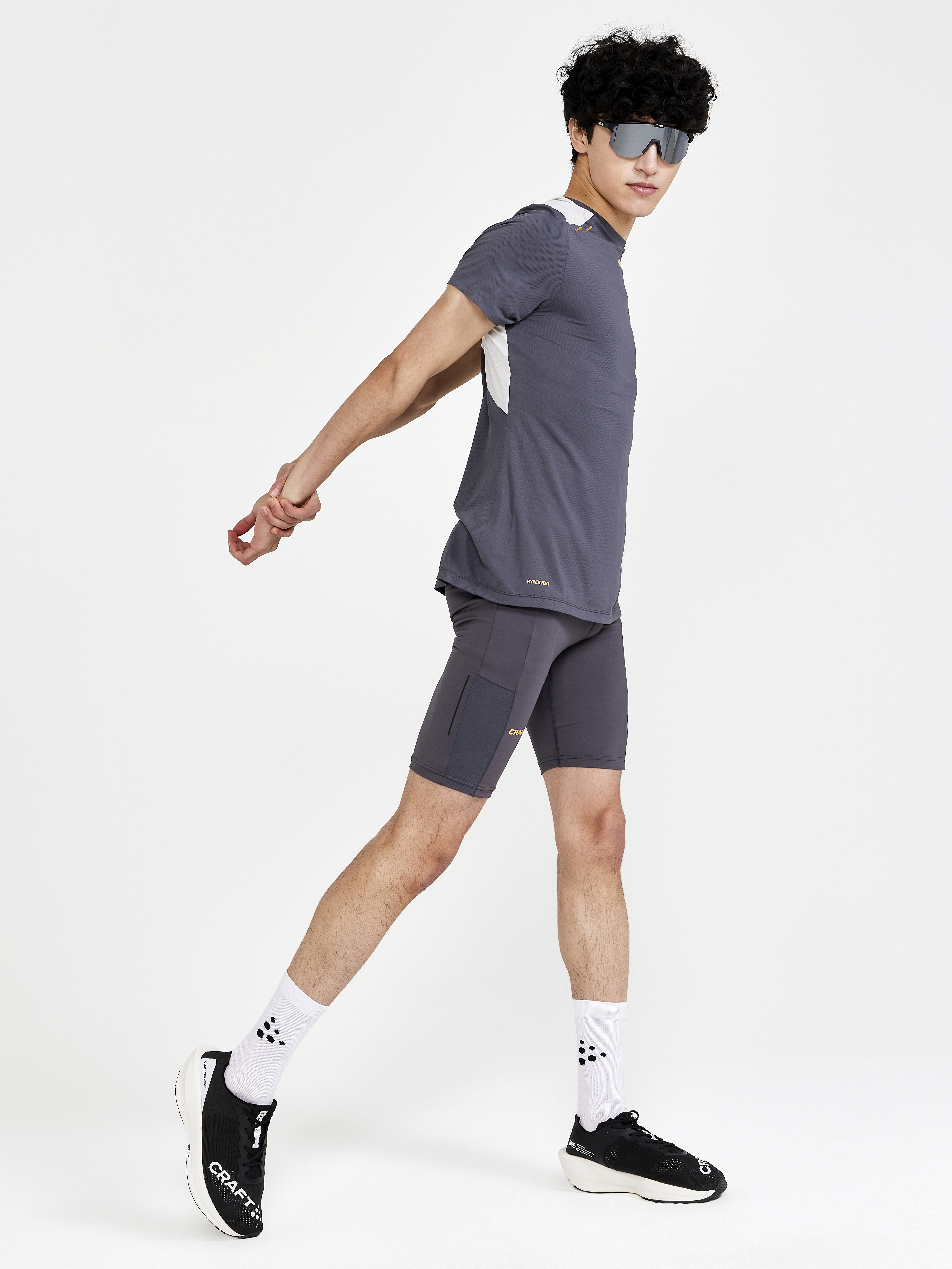 PRO Hypervent Short Tights M Grey Sportswear - | Craft