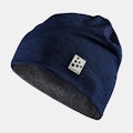 Microfleece Hat Blaze-Melange - Navy blue