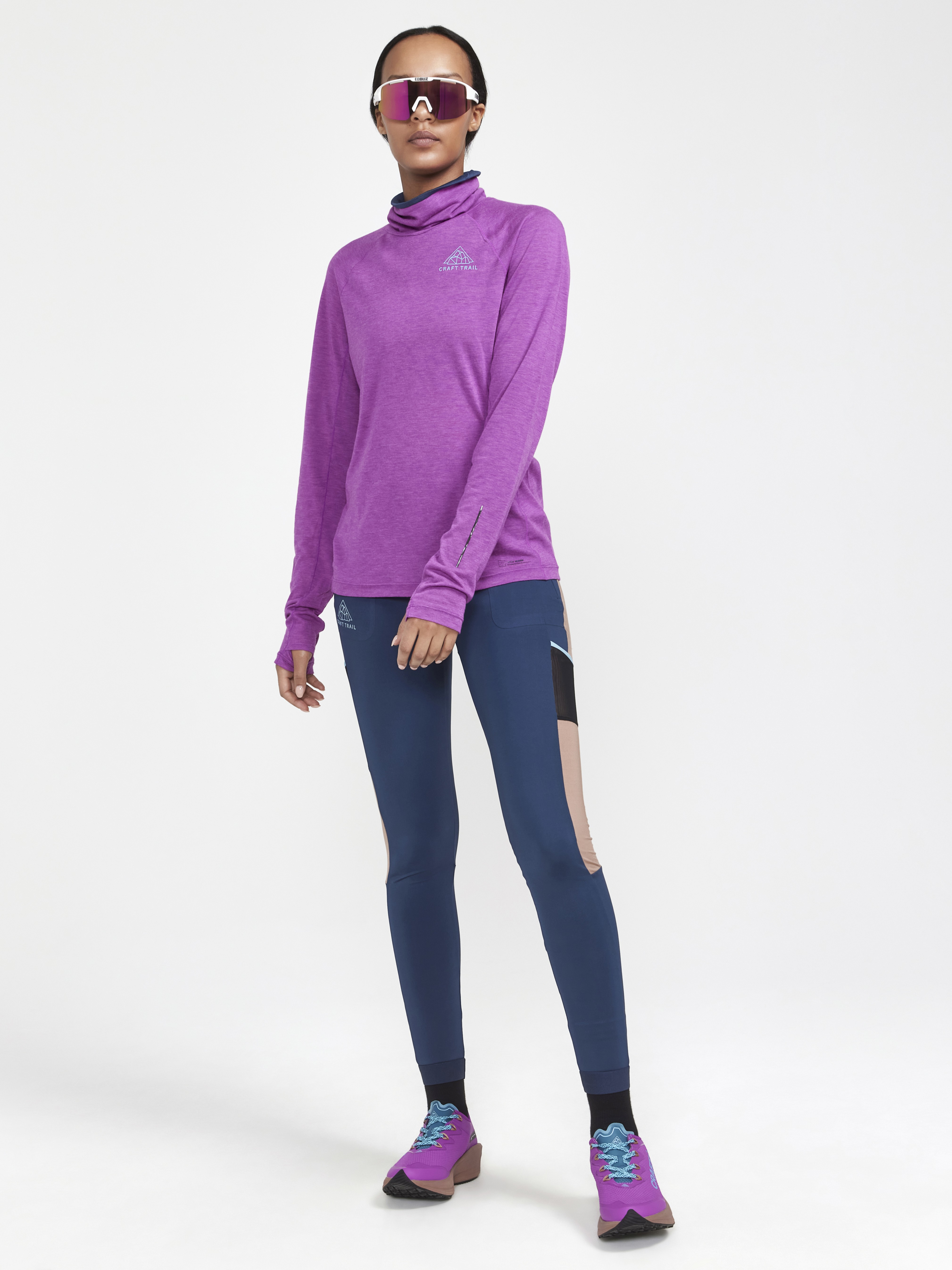 | ADV LS W SubZ - Craft Sportswear Purple 2 Wool Tee