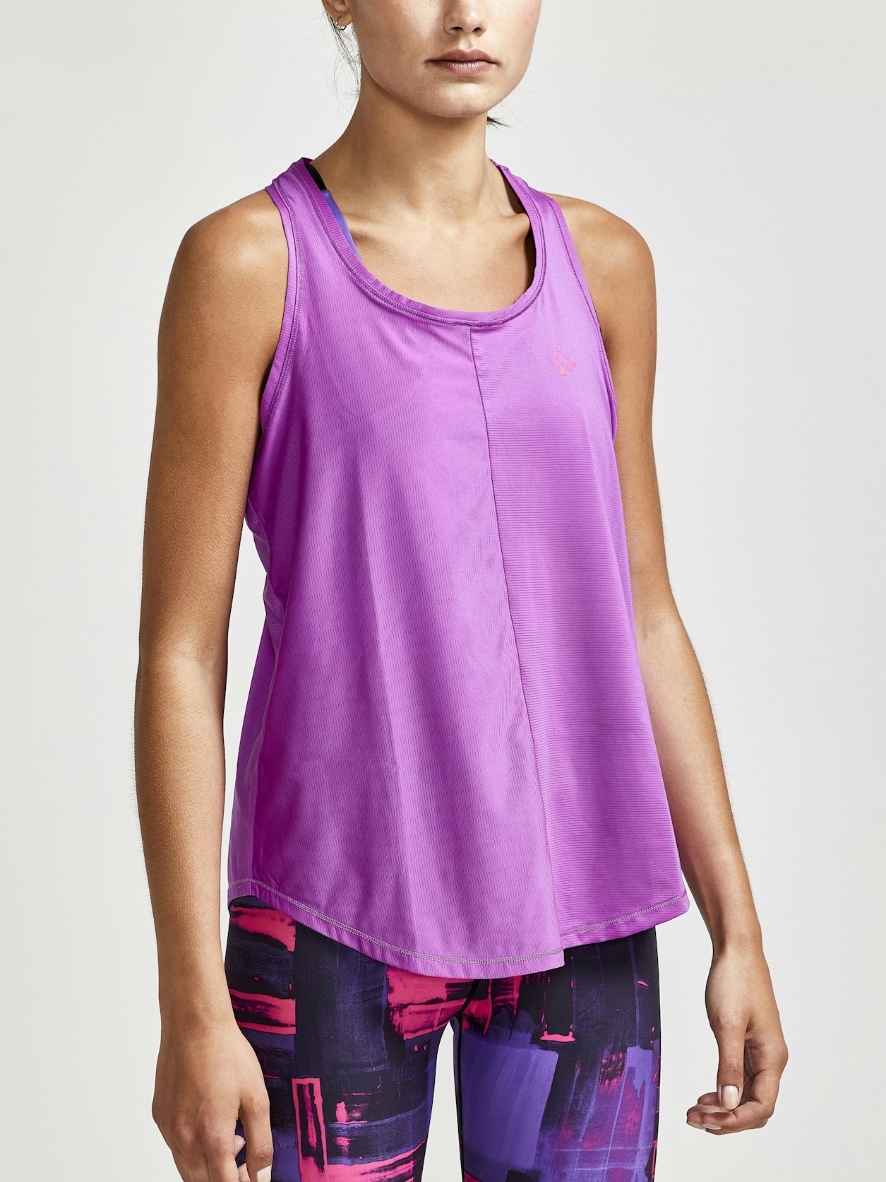 Tangerine Activewear Sleeveless Purple & Pink Tank Top Muscle