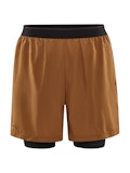 ADV Essence Perforated 2-in-1 Stretch Shorts M - Brown