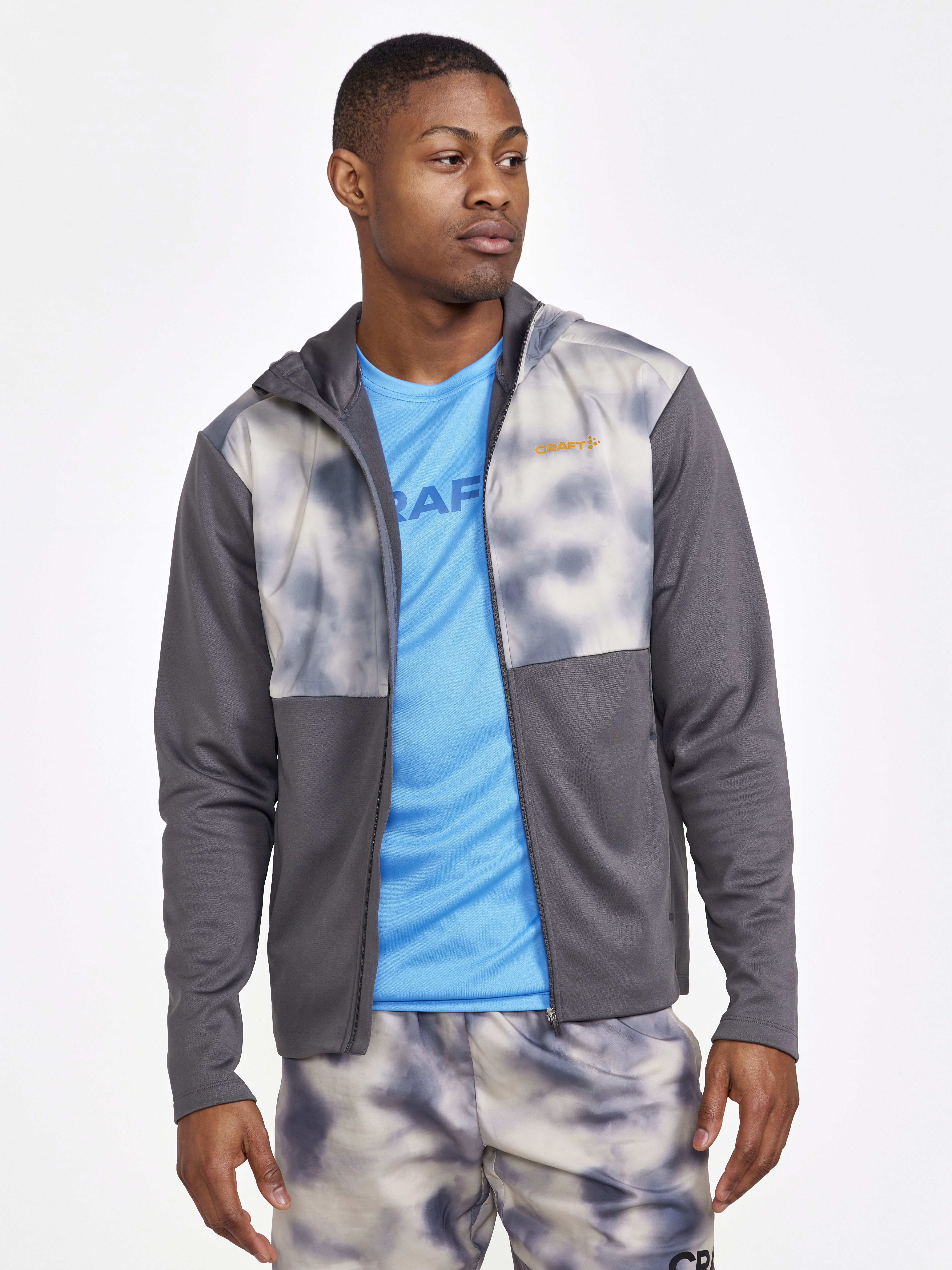ADV Essence Jersey Hood Jacket M - Grey | Craft Sportswear