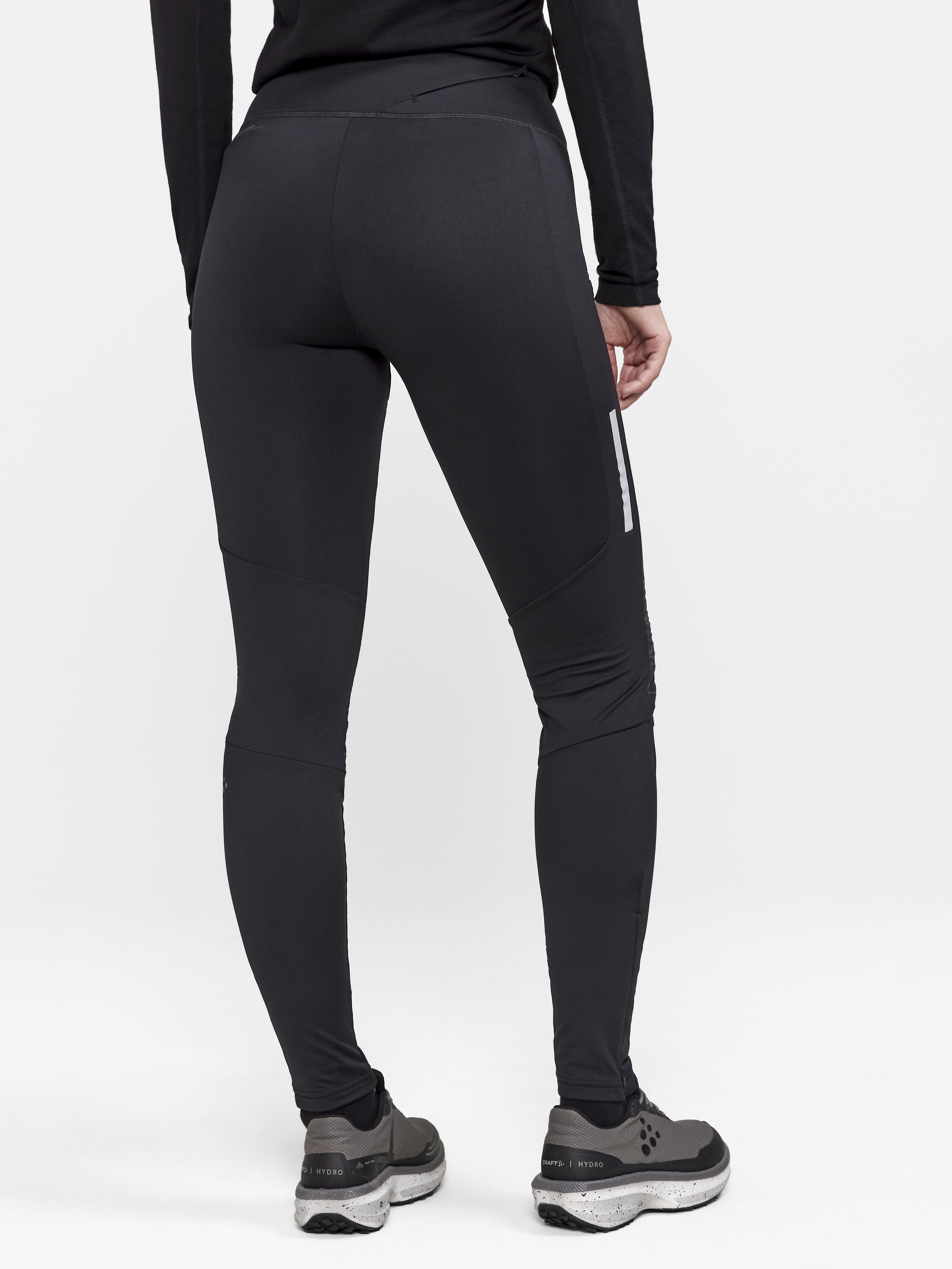 Buy Sweet Dreams Black Solid Workout Tights With Zipper Pocket - Tights for  Women 6910766