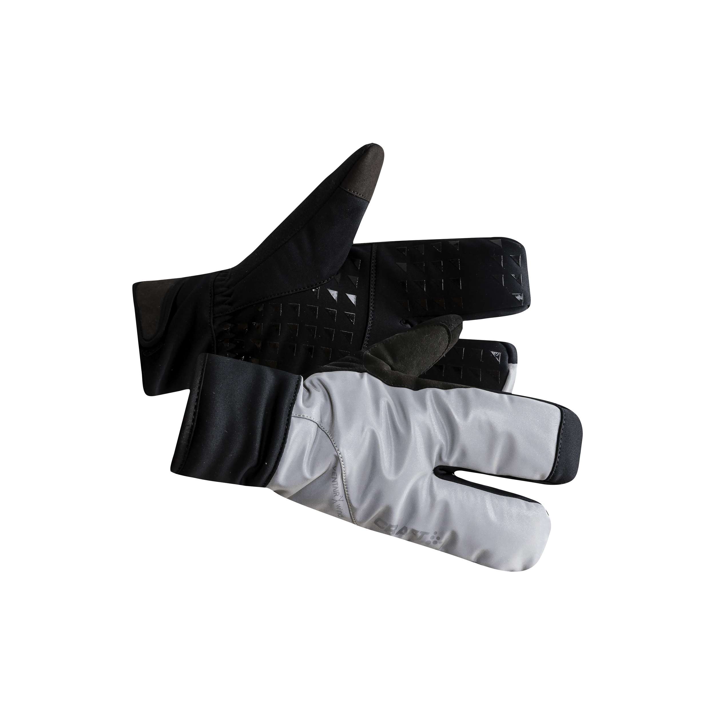 Black Full Finger Craft Siberian 2.0 Split Finger Gloves Medium 