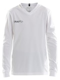 Squad Jersey Solid LS Jr - White