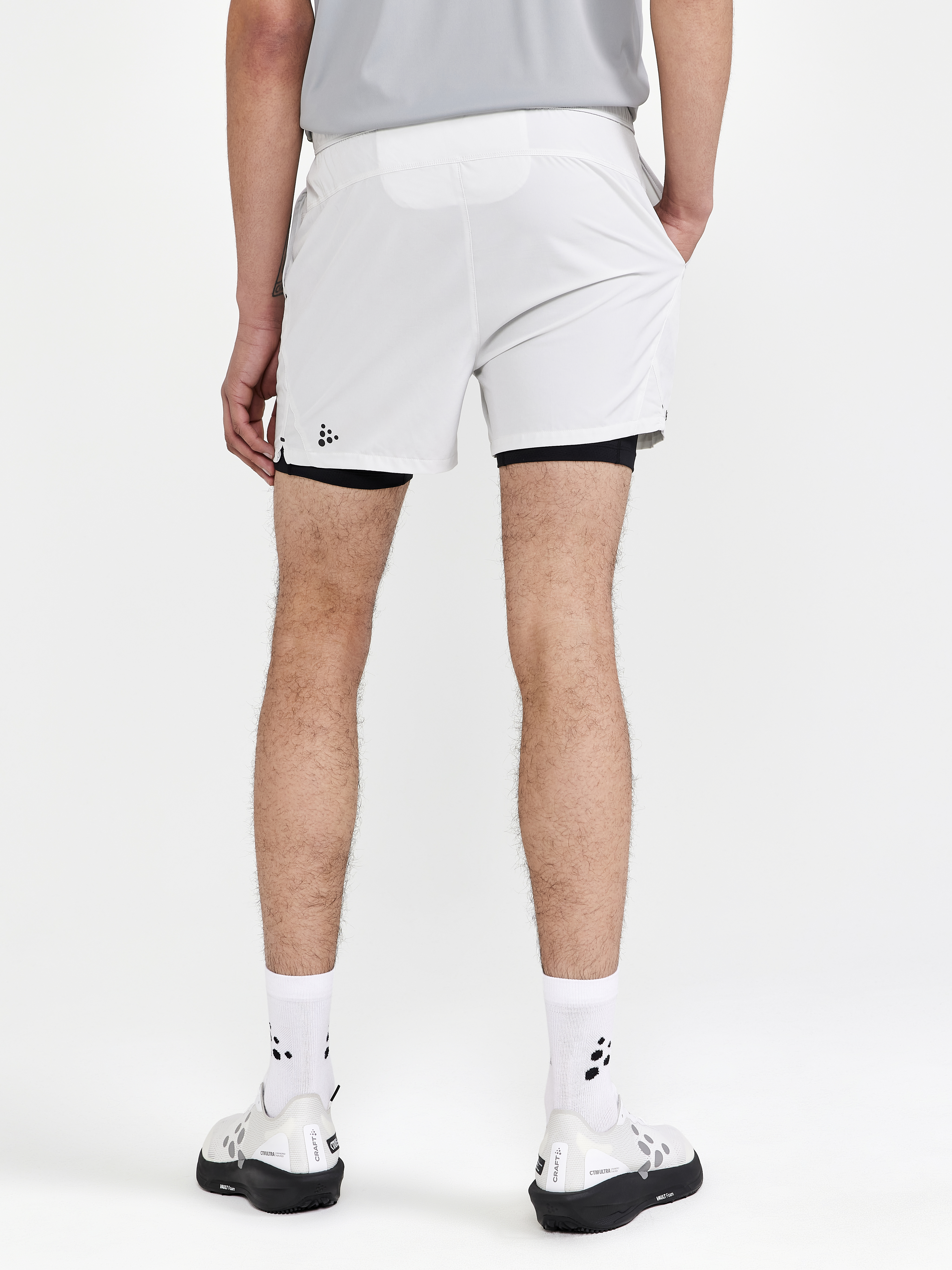ADV Essence 2-in-1 Stretch Shorts M - Grey | Craft Sportswear