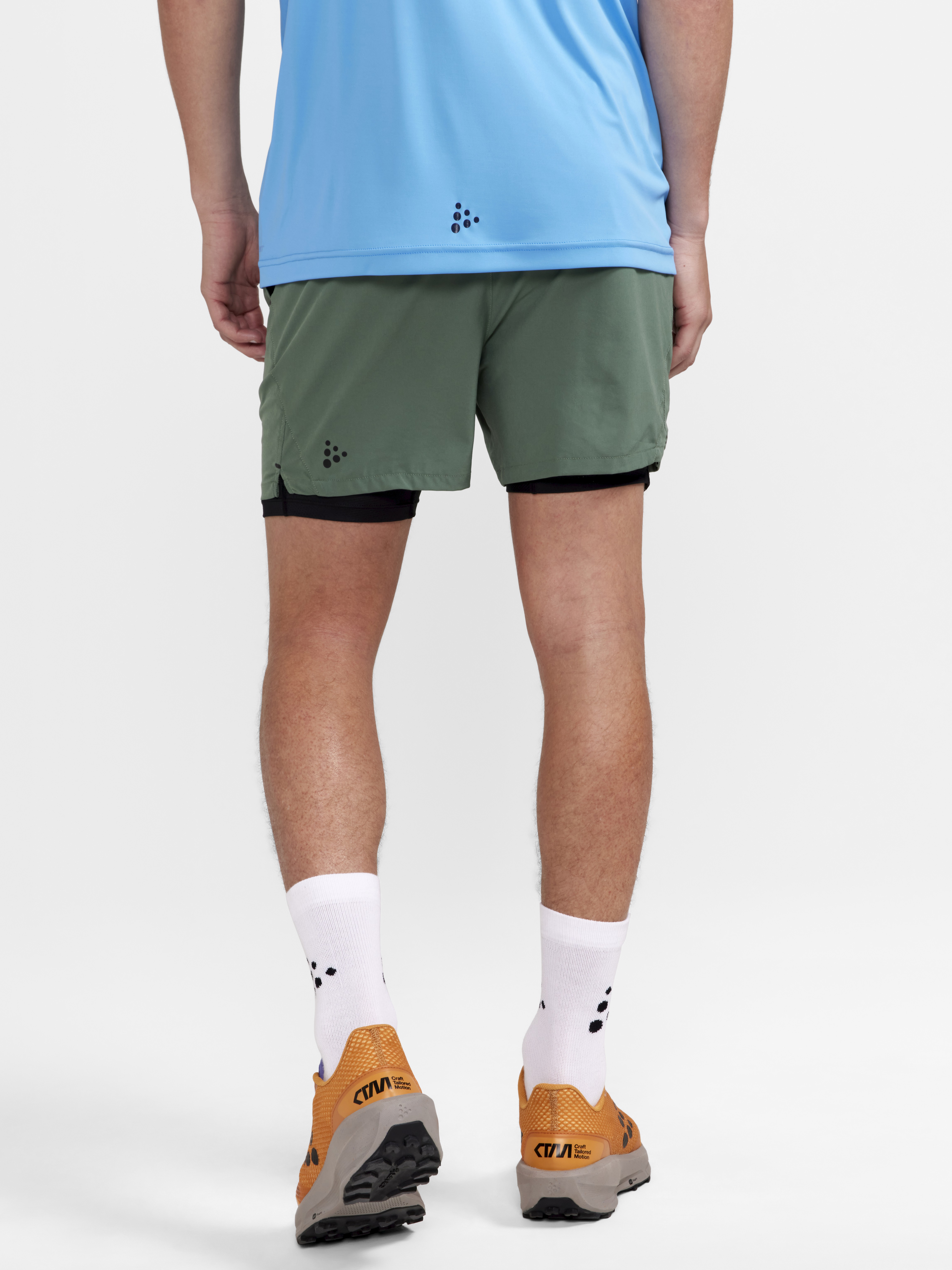 ADV Essence 2-in-1 Stretch Shorts M - Green | Craft Sportswear