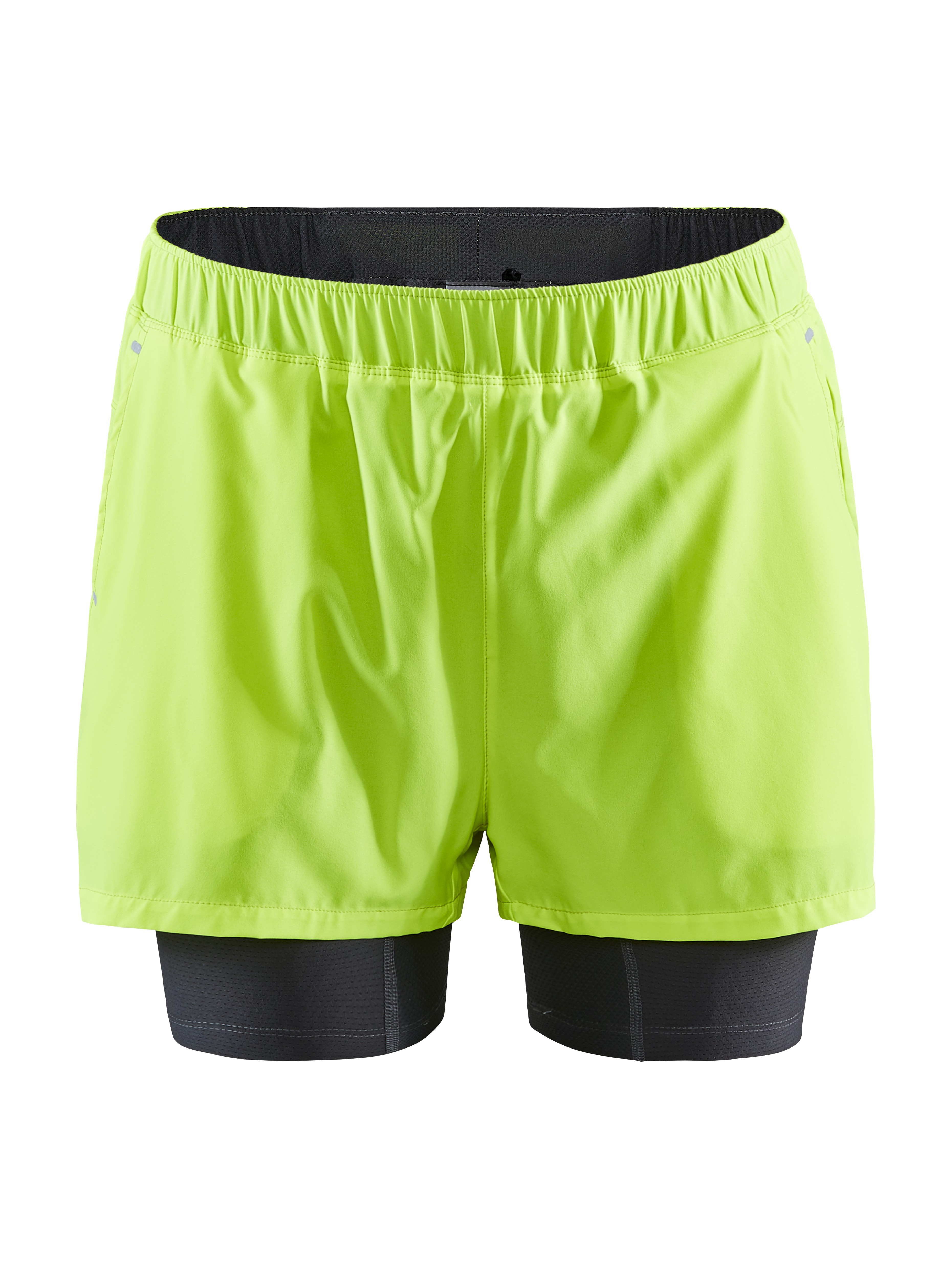 ADV Essence 2-in-1 Stretch Shorts M - Yellow | Craft Sportswear