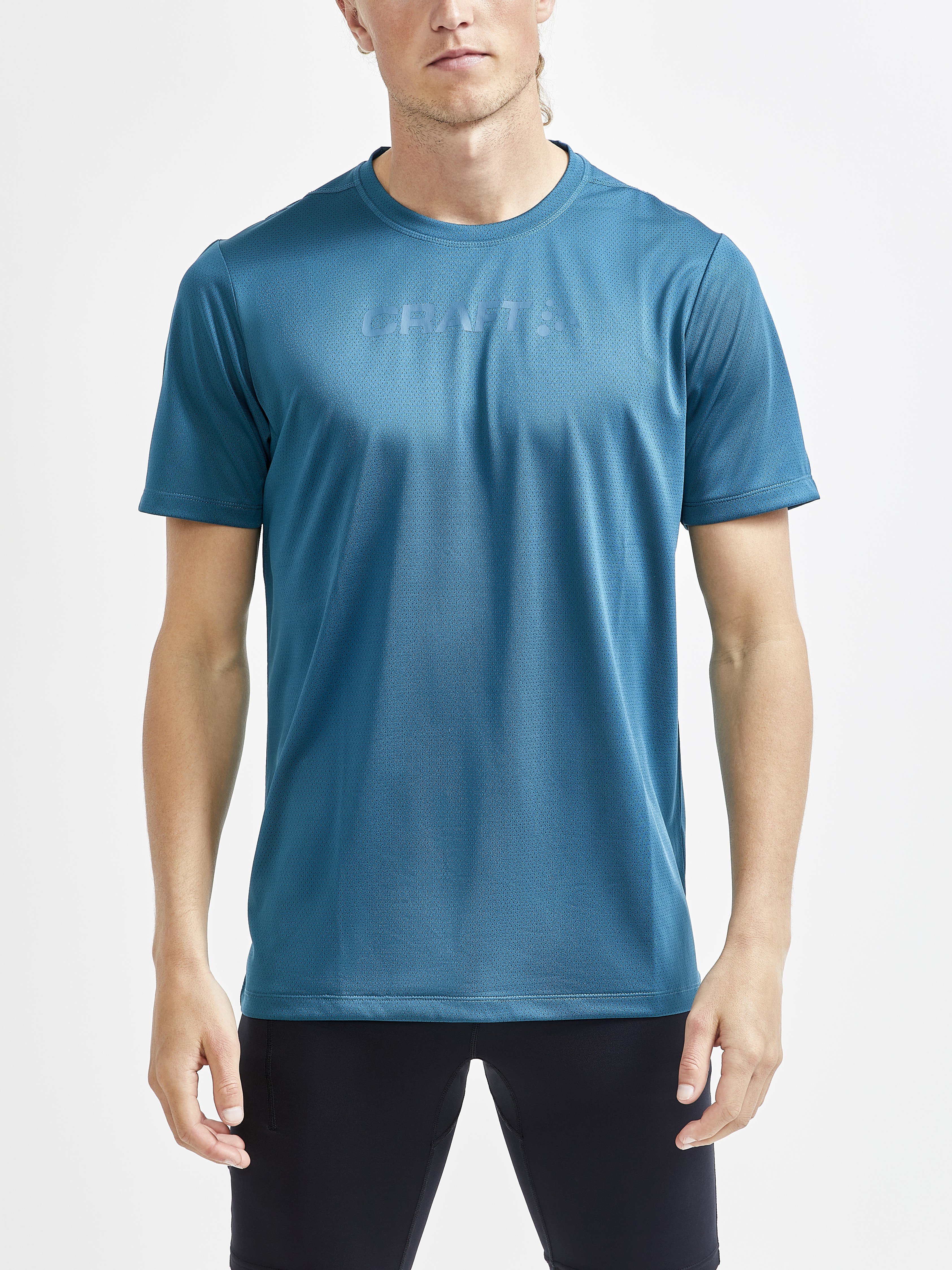 Craft Herren Active Intensity T Shirt Tee Top Blau Sport Laufen Outdoor Wandern 